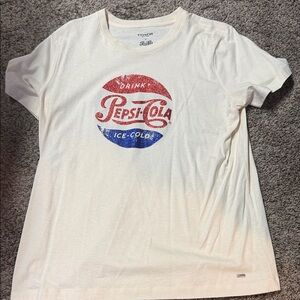 Coach White T-Shirt with Pepsi-Cola Logo